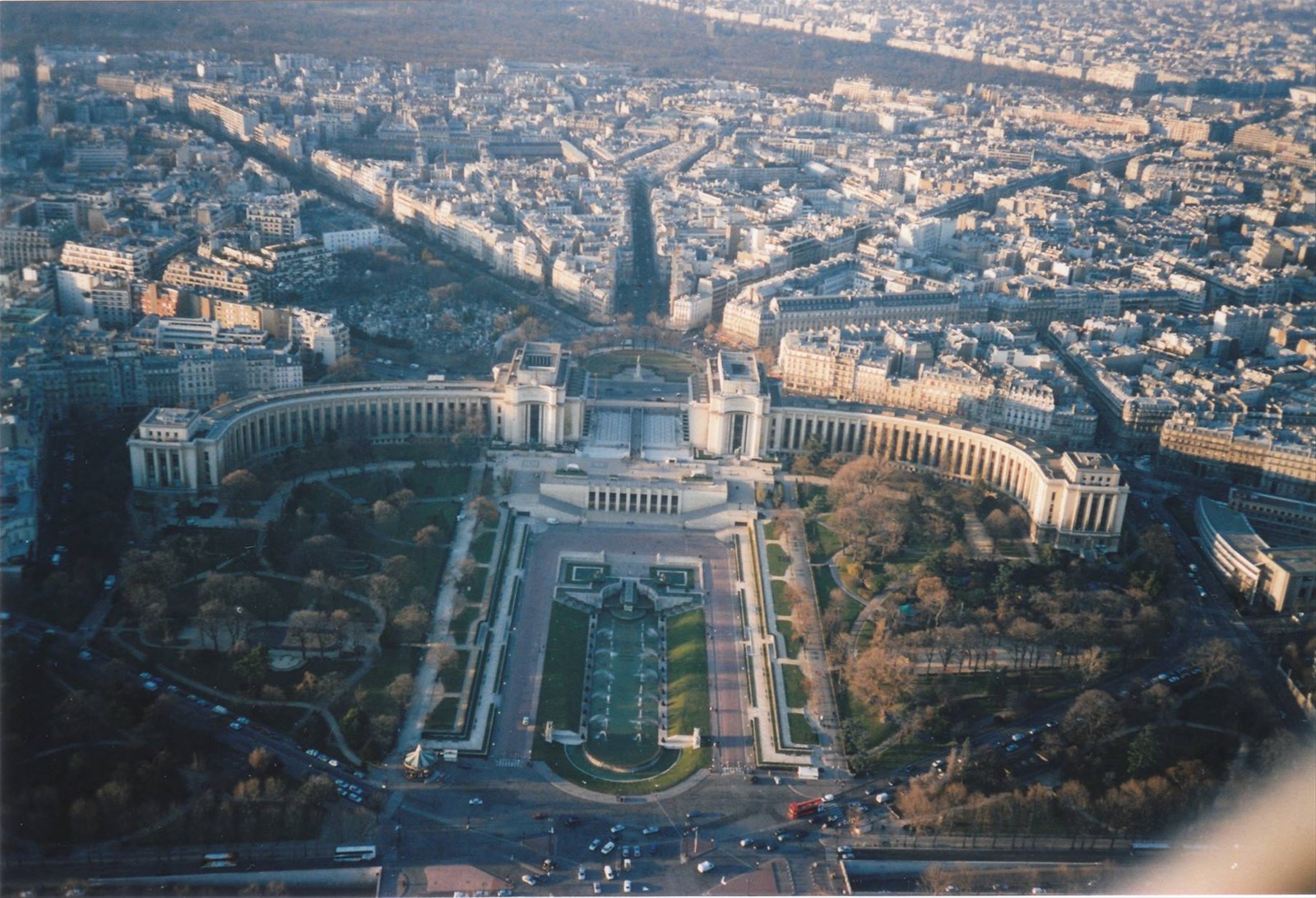la piazza del Trocadero dalla torre Eiffel
