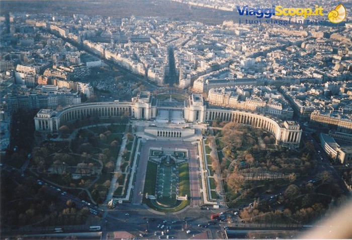 la piazza del Trocadero dalla torre Eiffel