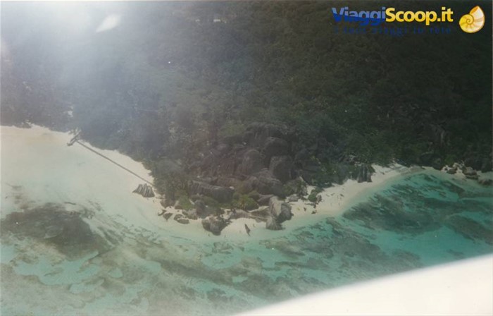 La Digue, anse Source d' Argent dall' alto