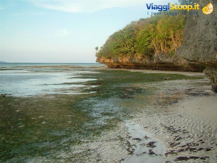 bassa marea a Boracay beach