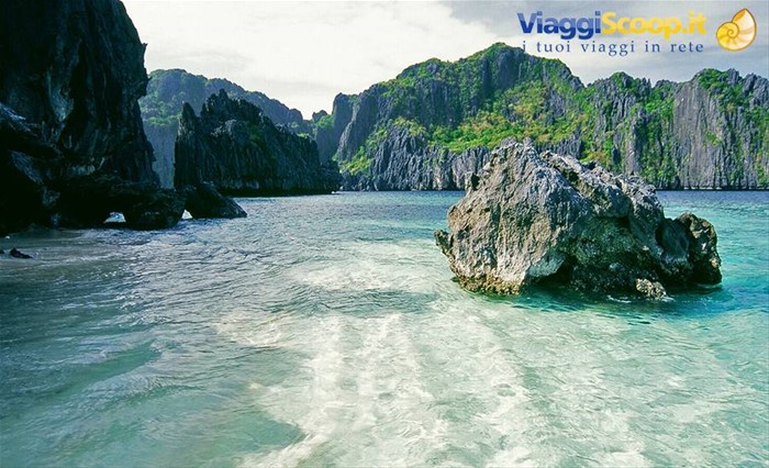arrivo alla laguna di El Nido
