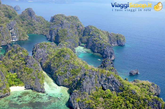 sorvolo della magnifica laguna di El Nido