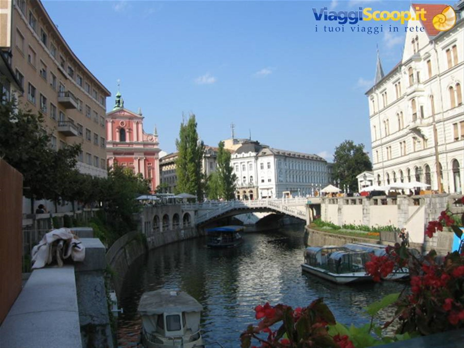 da un ponte in centro...