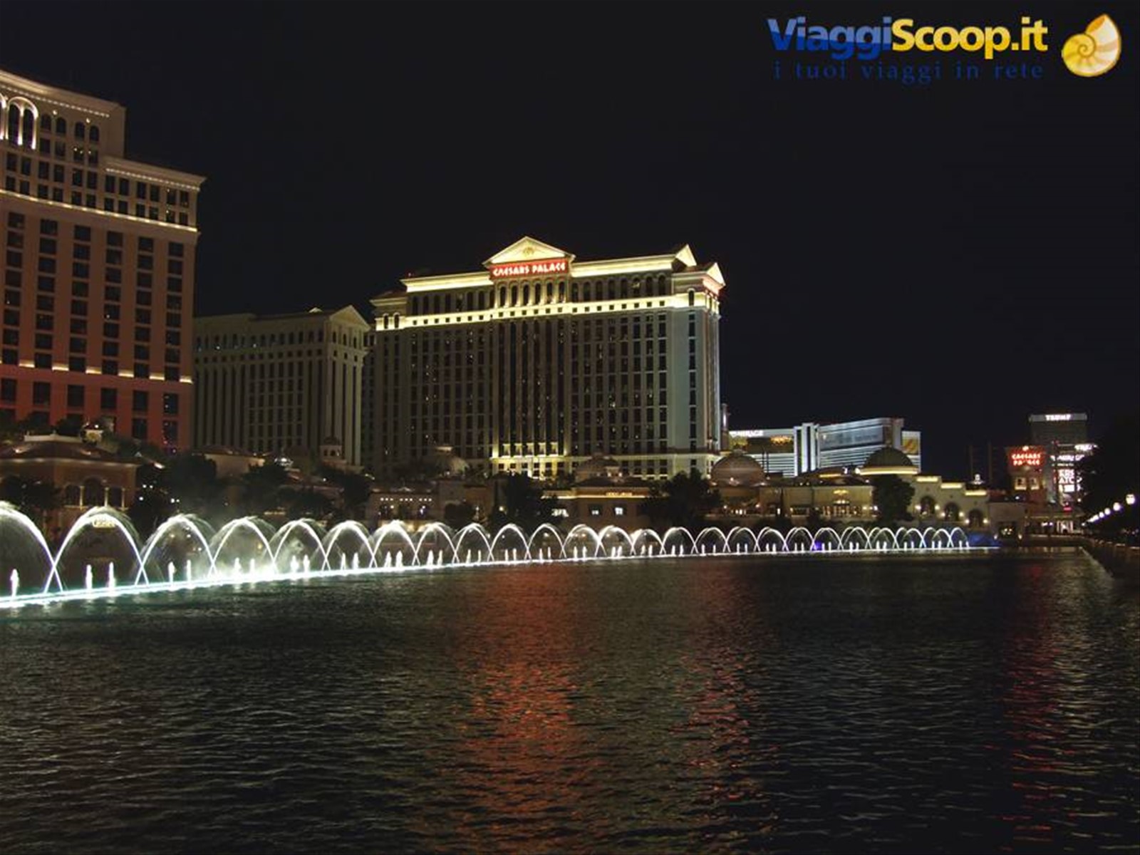 Las Vegas - Lo spettacolo d'acqua al Bellagio