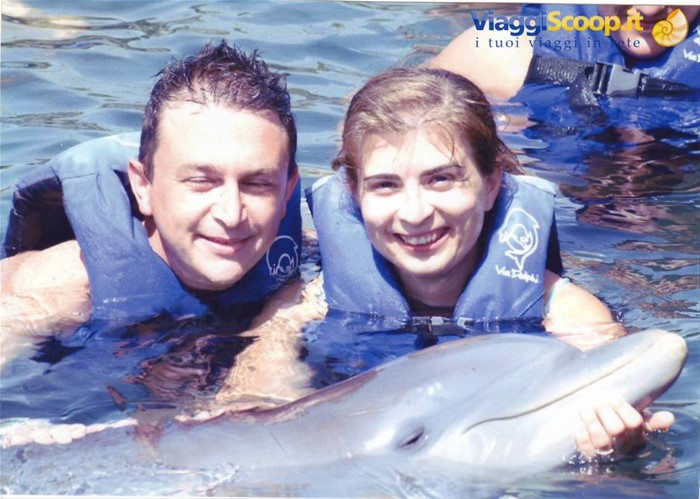 X-CARET BAGNO CON I DELFINI