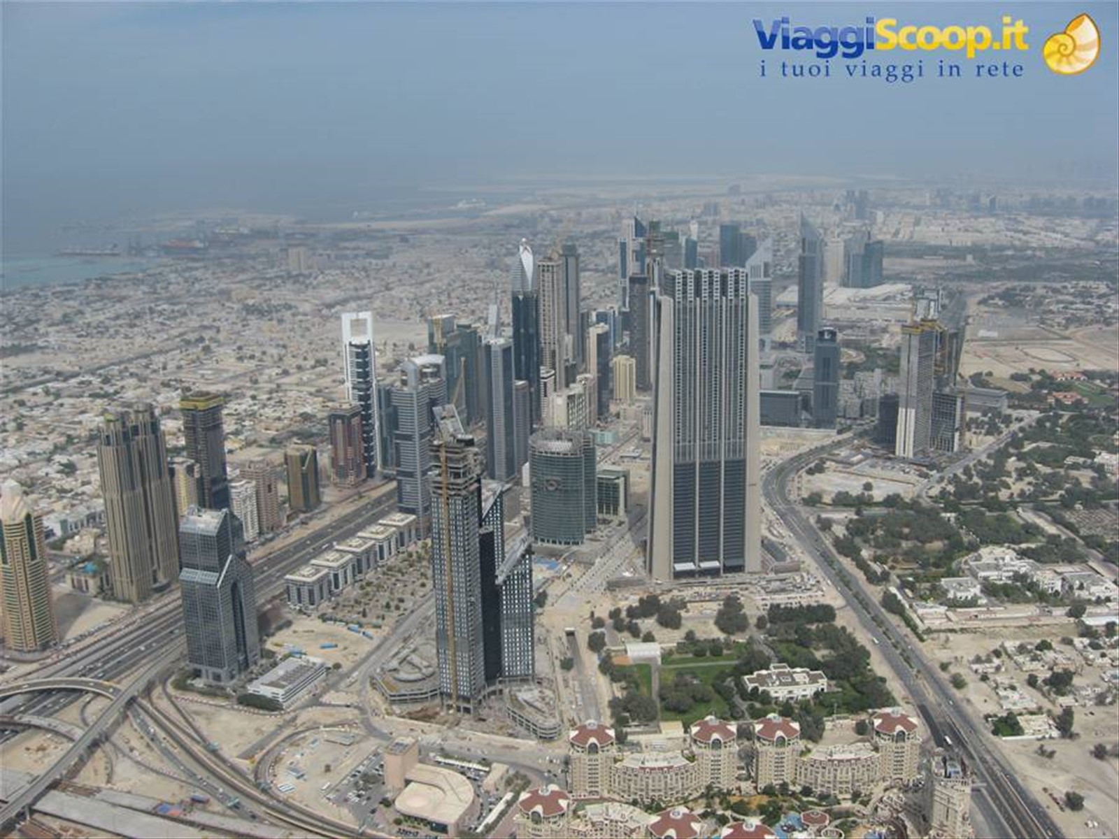 vista dal 124 esimo piano del burji Khalifa