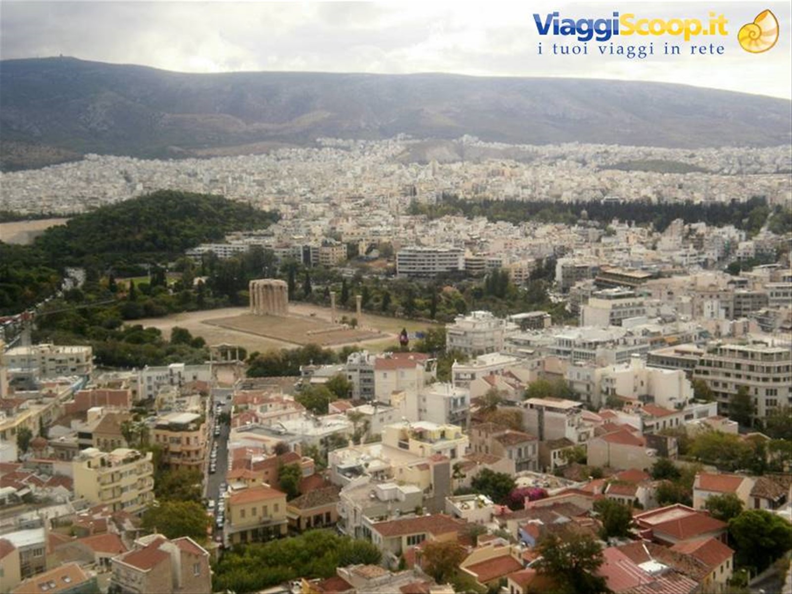 veduta Tempio di Zeus dall'acropoli