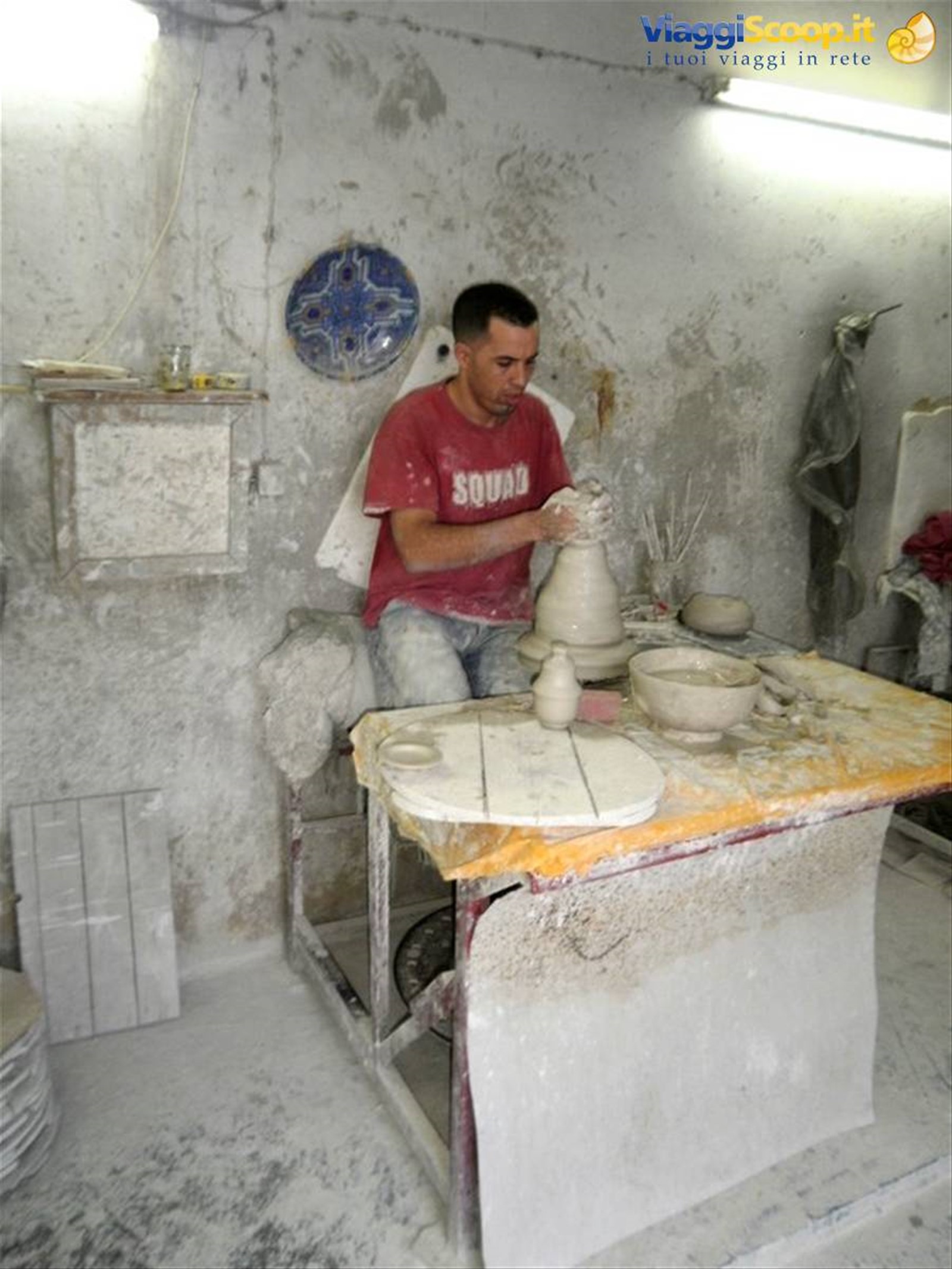 lavorazione della ceramica