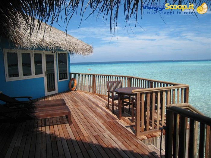 La terrazza della nostra overwater suite