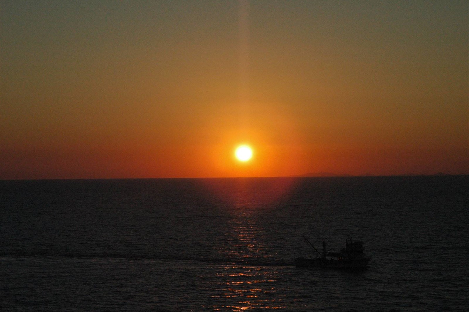 Tramonti dalla cabina