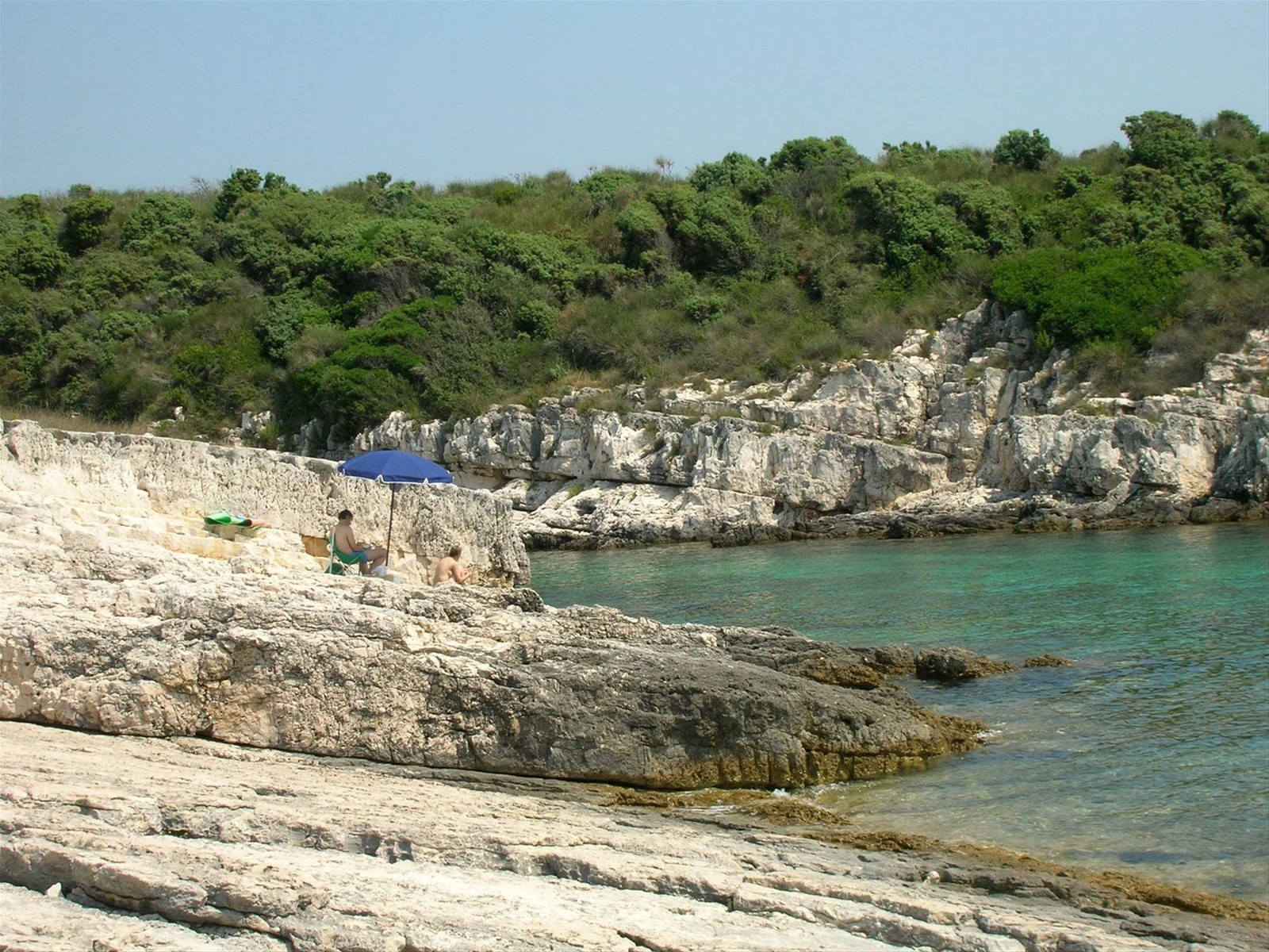 piccola baia in punta