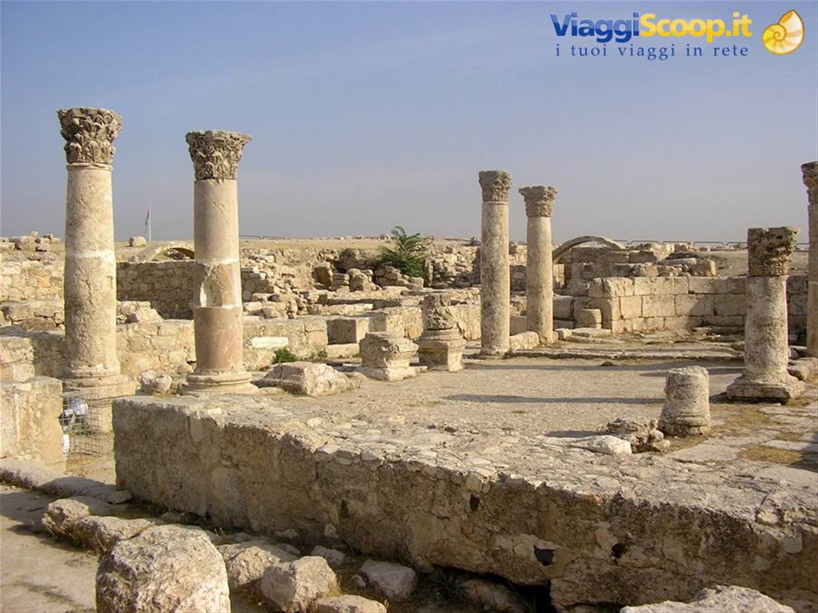 la cittadella di amman resti della basilica bizantina