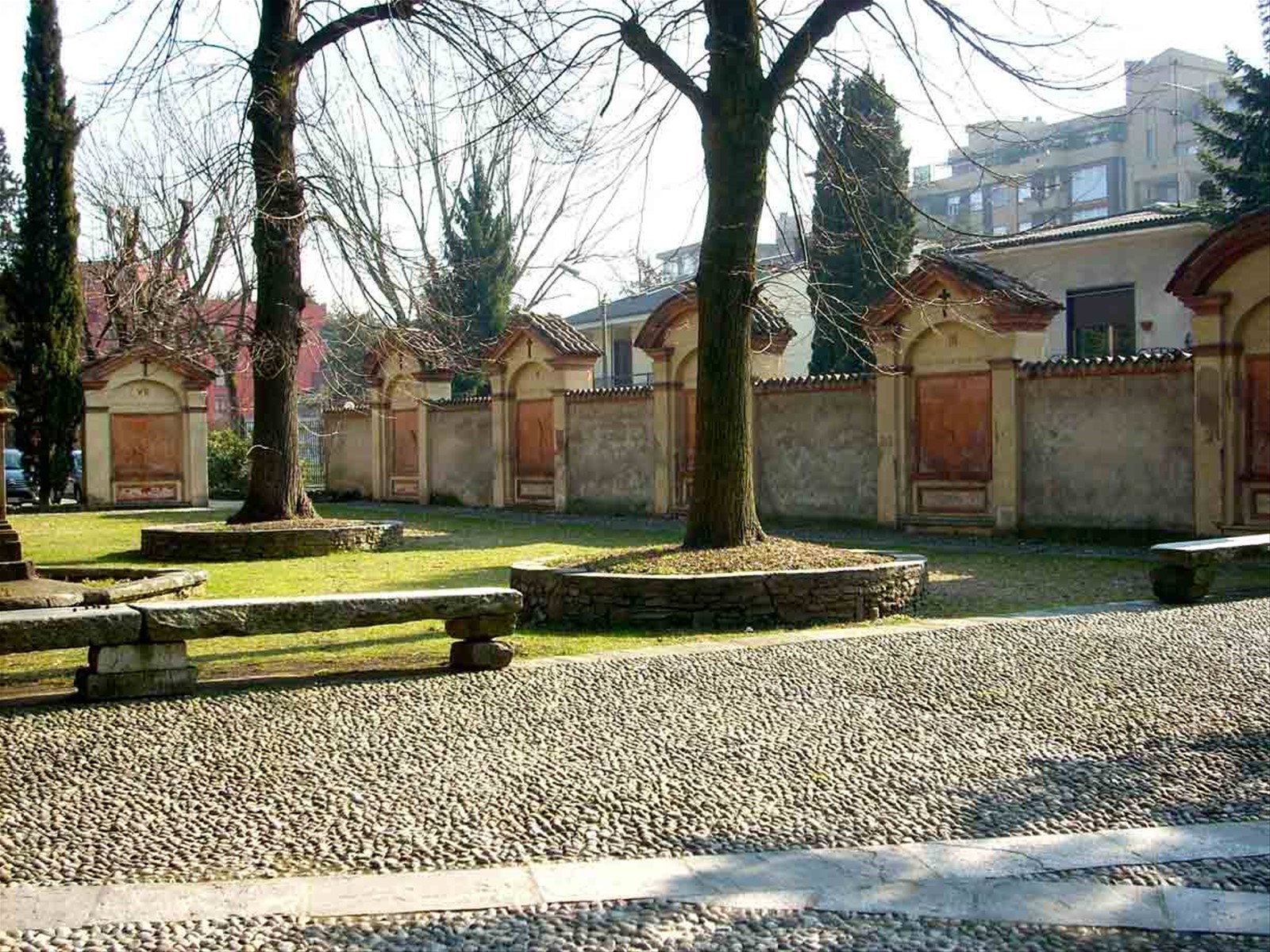 Il cortile del Santuario