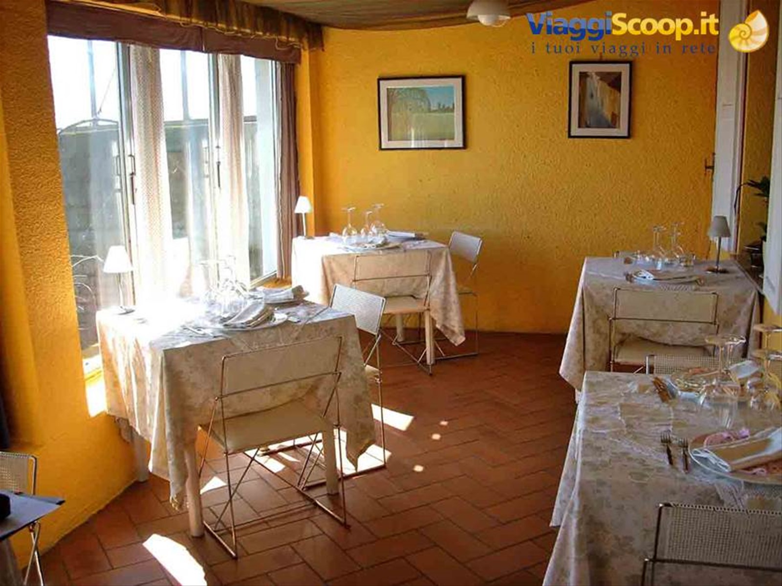 Nelle sale del Ristorante Ametista di Moncalvo