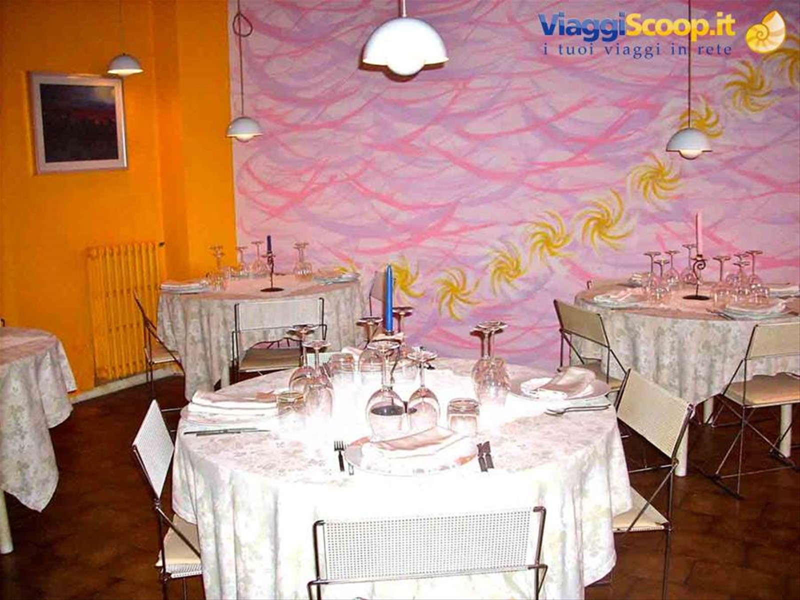 Nelle sale del Ristorante Ametista di Moncalvo