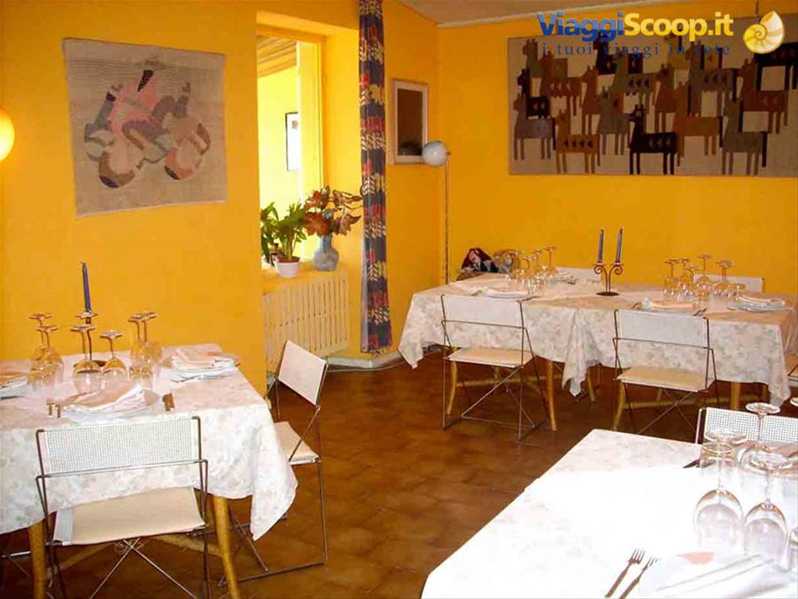 Nelle sale del Ristorante Ametista di Moncalvo