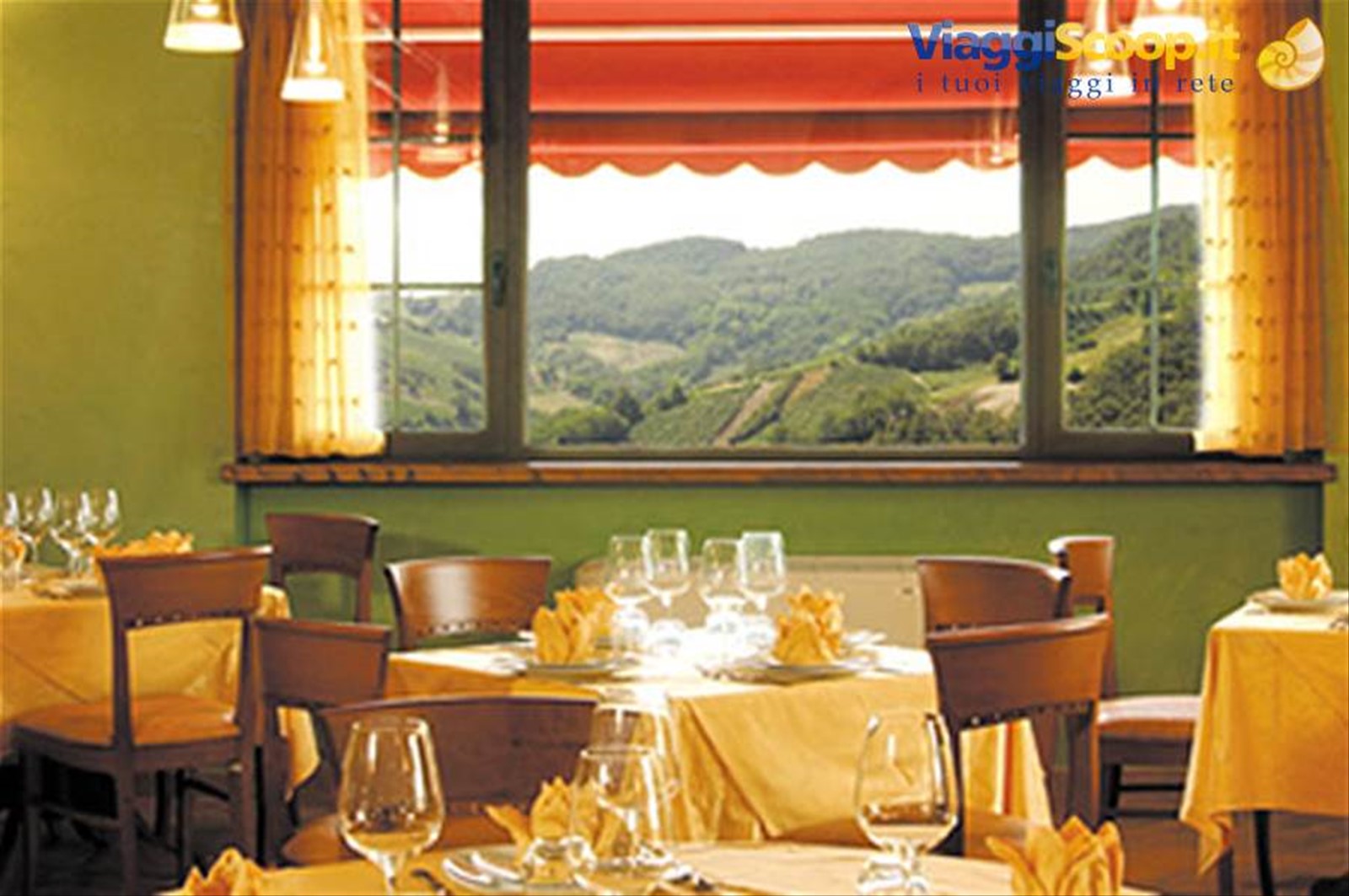 Nelle sale della Trattoria Quaglini di Borgo Priolo