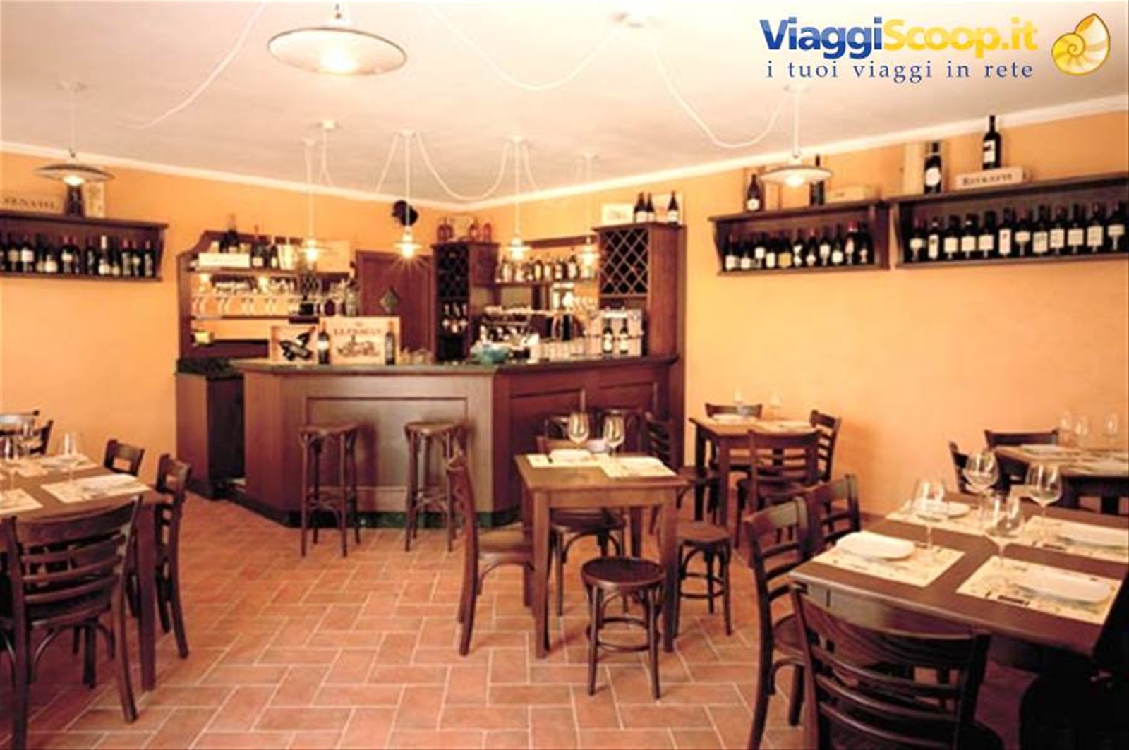 Nelle sale della Trattoria Quaglini di Borgo Priolo