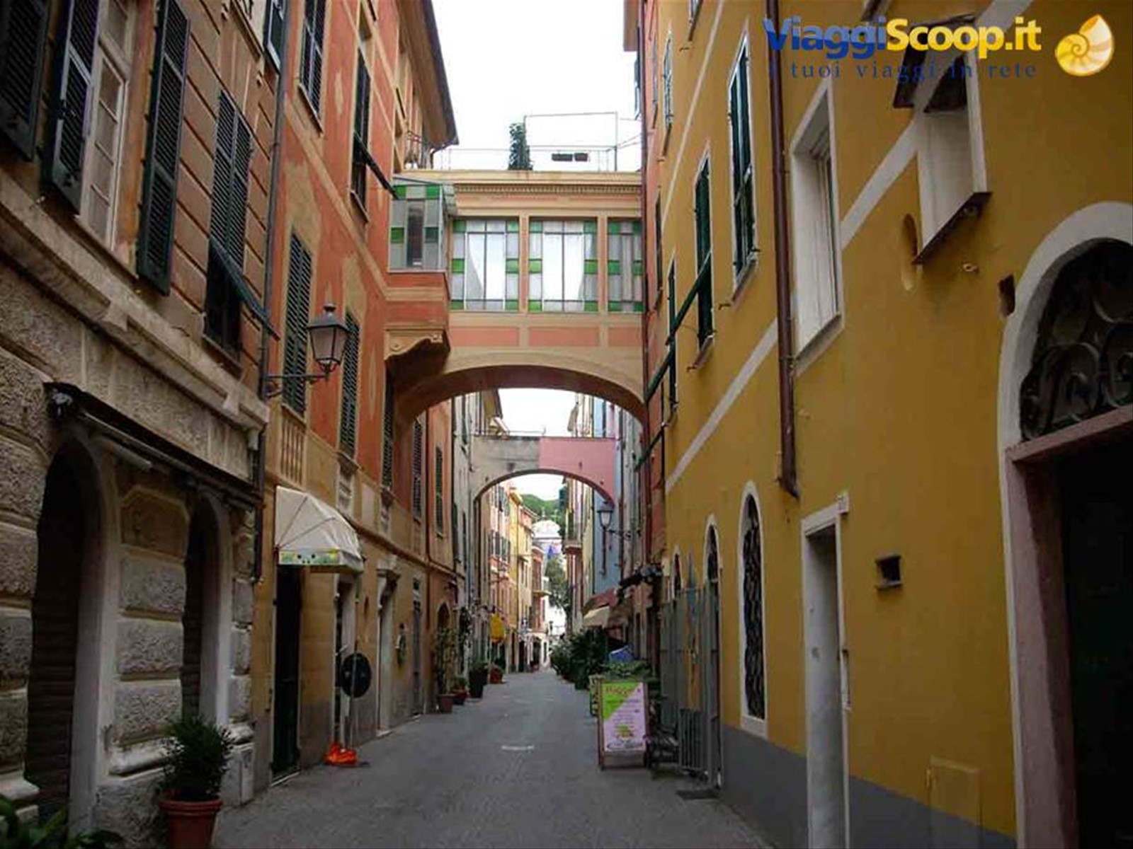 Nel centro storico di Celle Ligure