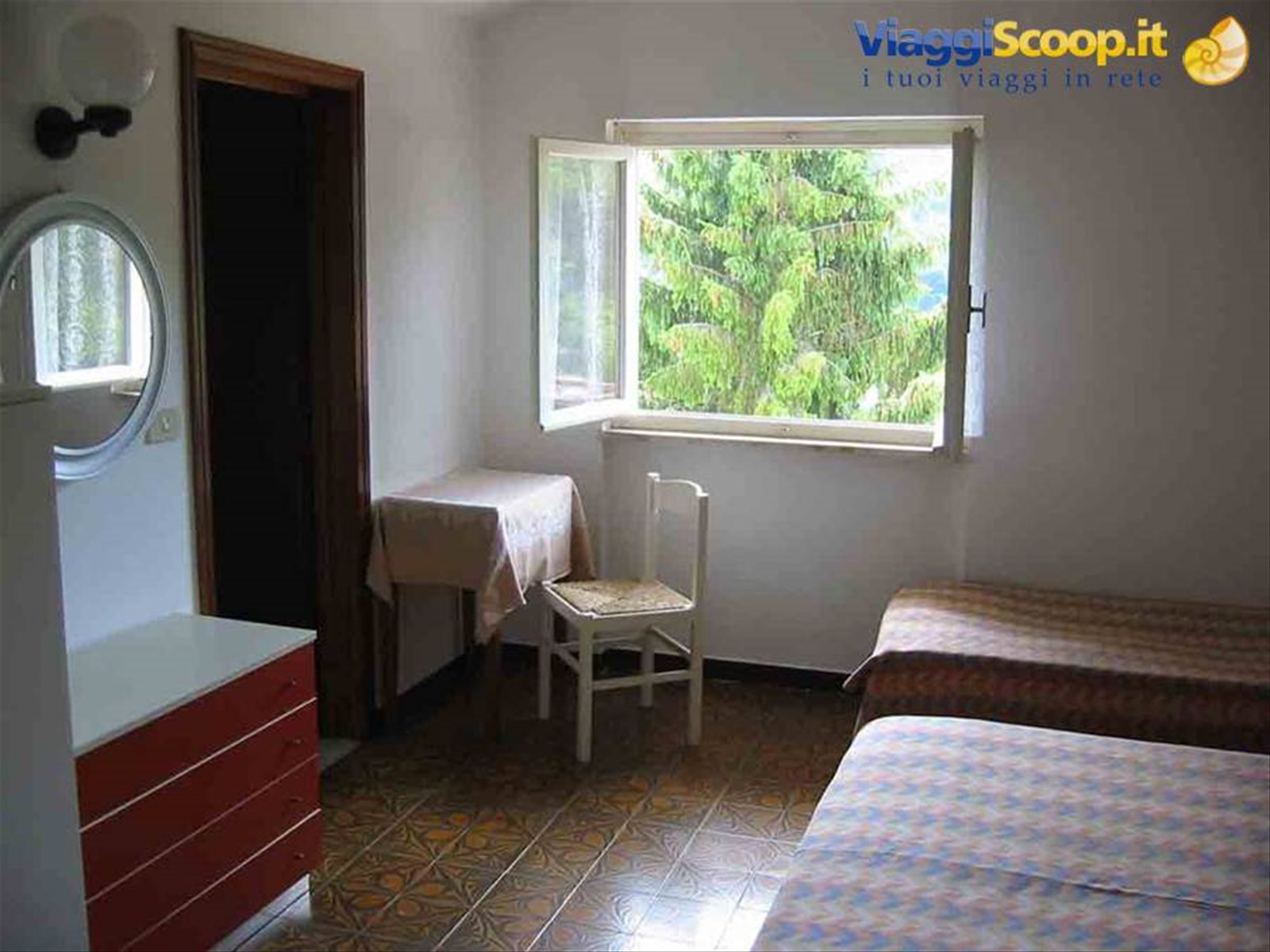 La nostra stanza presso l'Albergo Ristorante Alpino