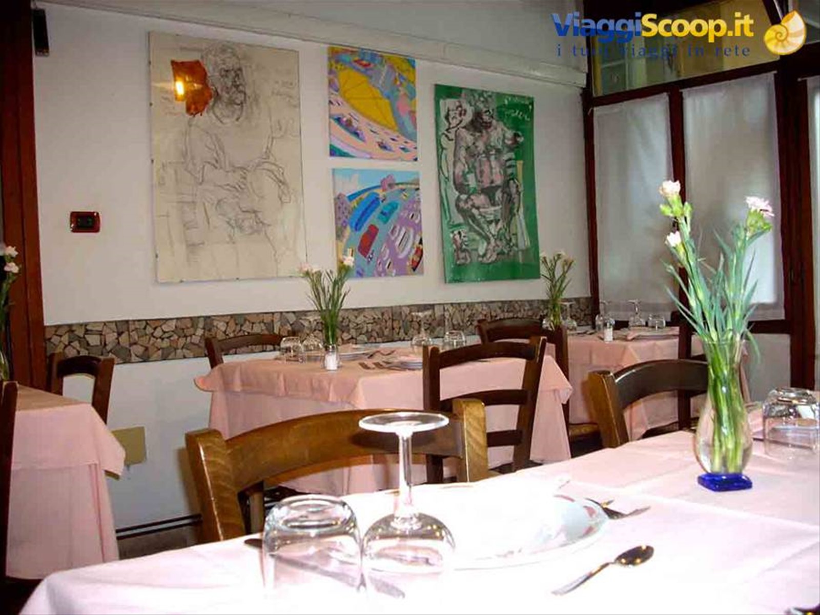 Nelle sale della Trattoria Piemontese
