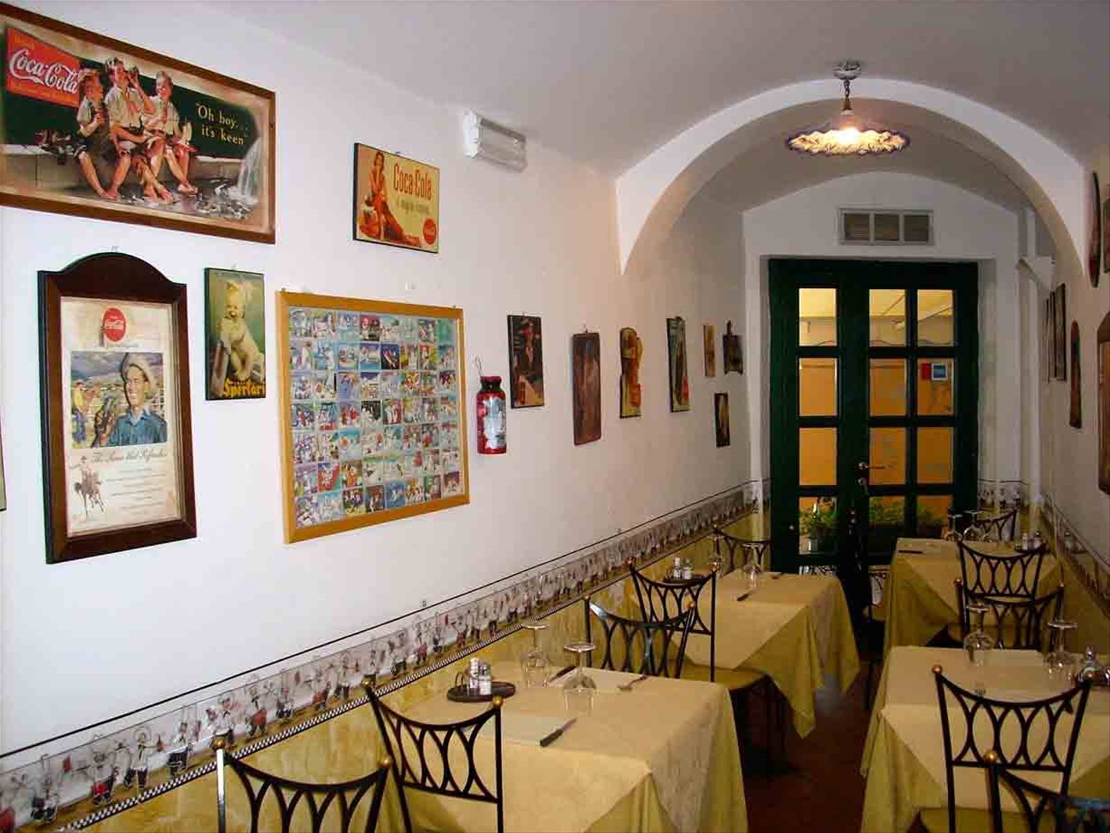Nelle sale del Ristorante Pizzeria Au Caruggiu