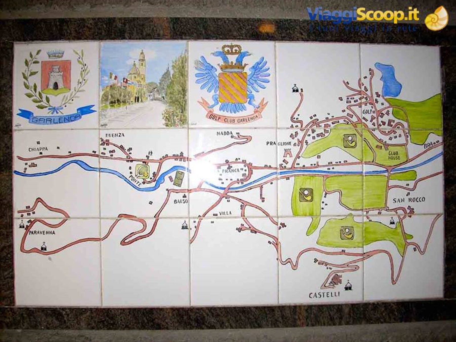 La cartina turistica di Garlenda