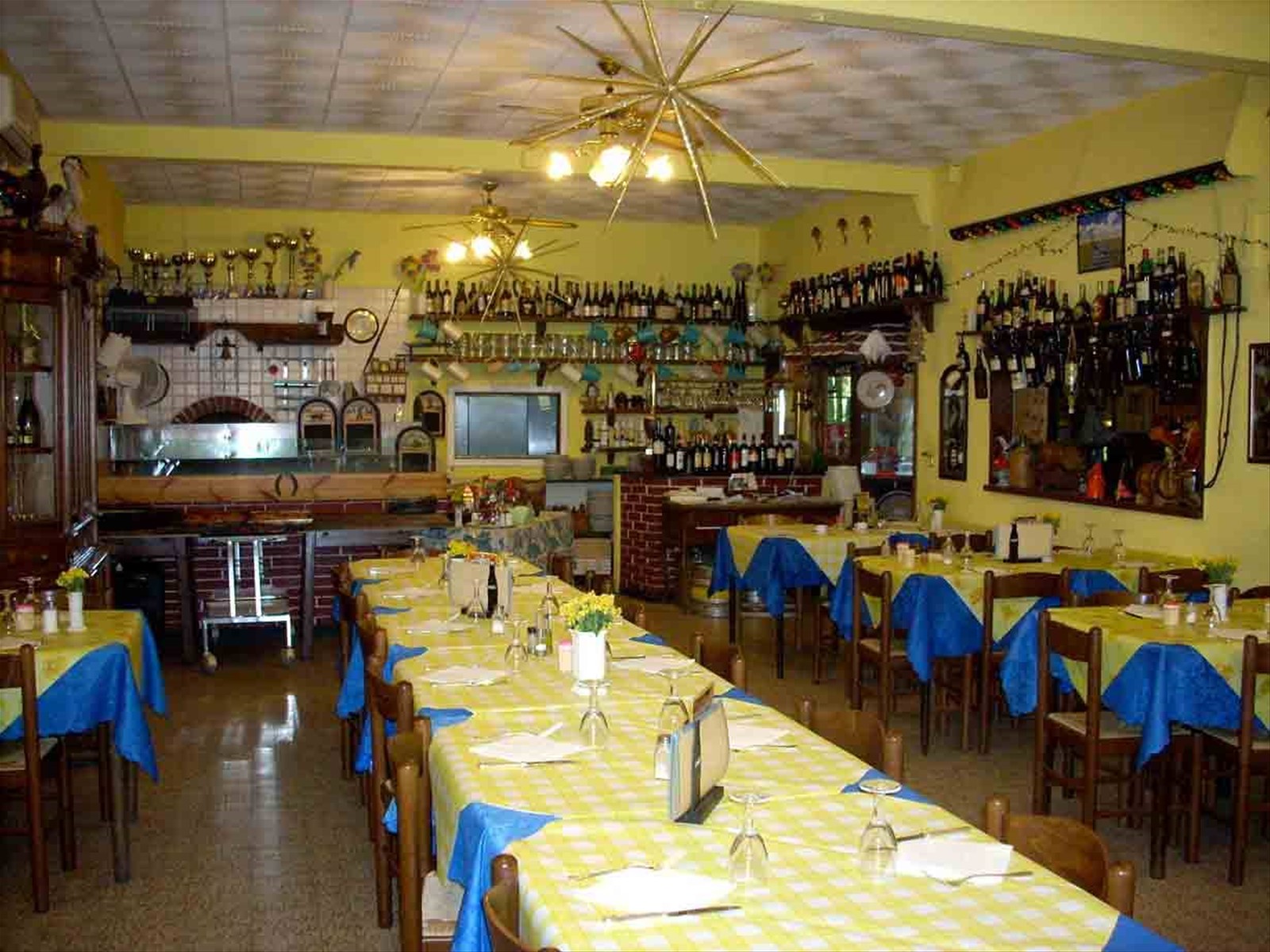 Nella sala del Ristorante Pizzeria Da Penna