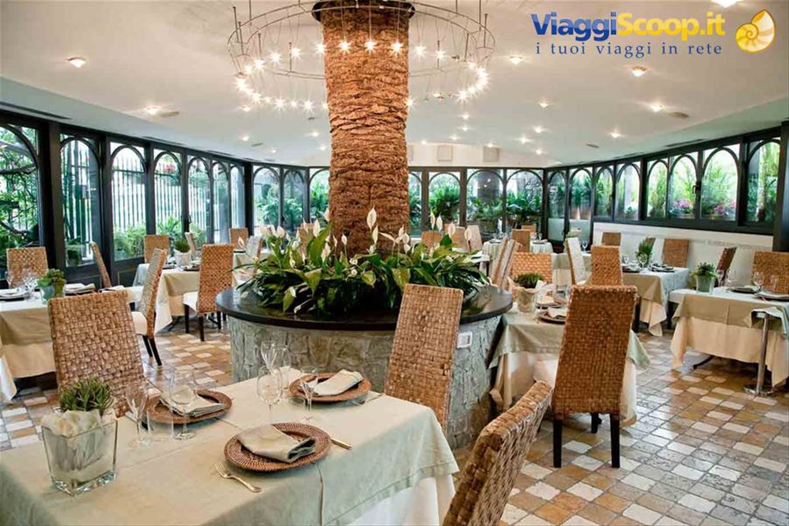 Nella sala del Ristorante Manuelina di Recco