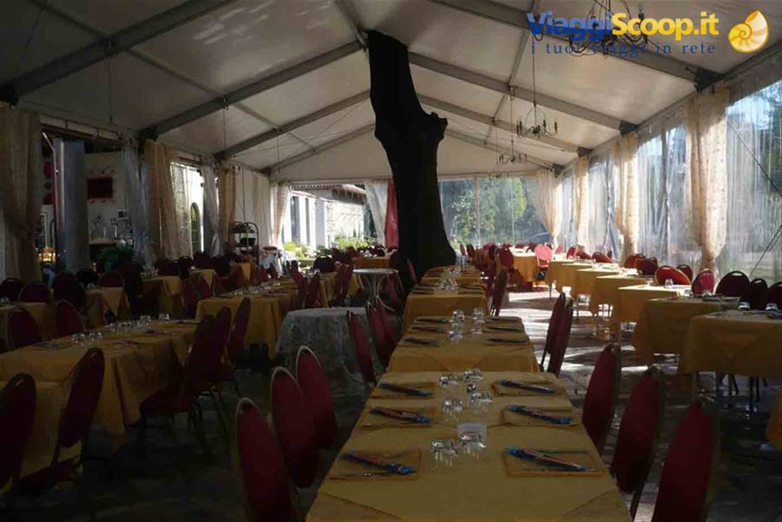 La veranda dell'Hotel Ristorante Julia