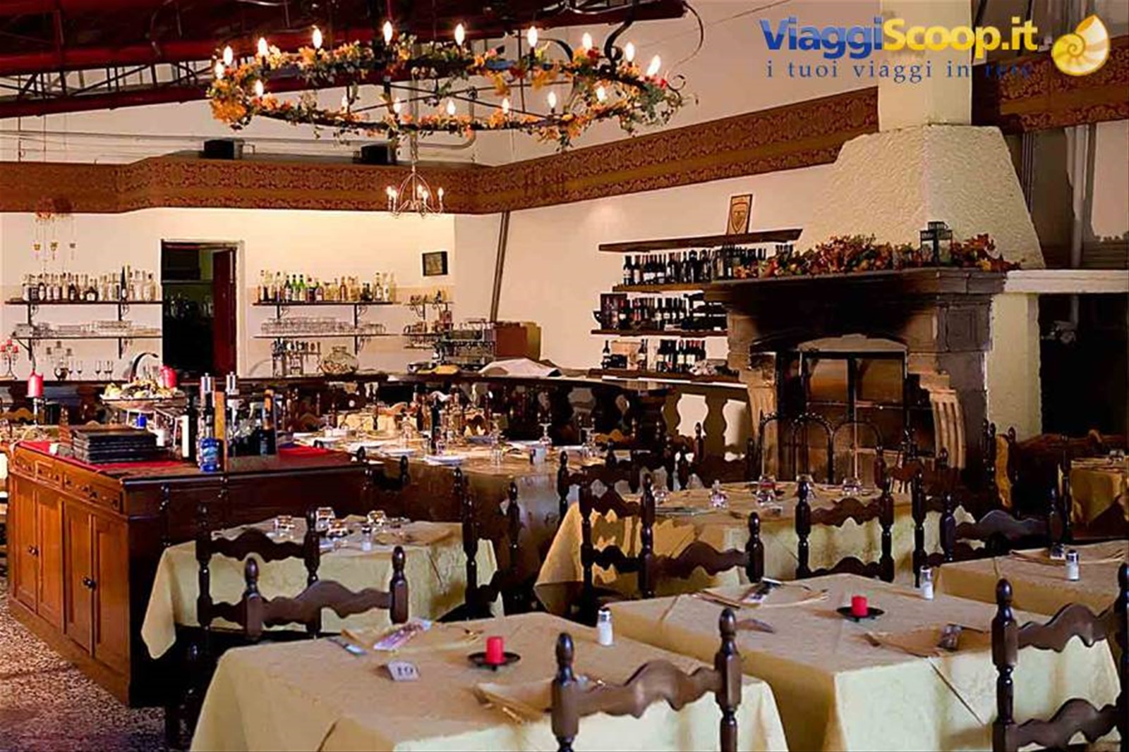 Nella sala del Ristorante