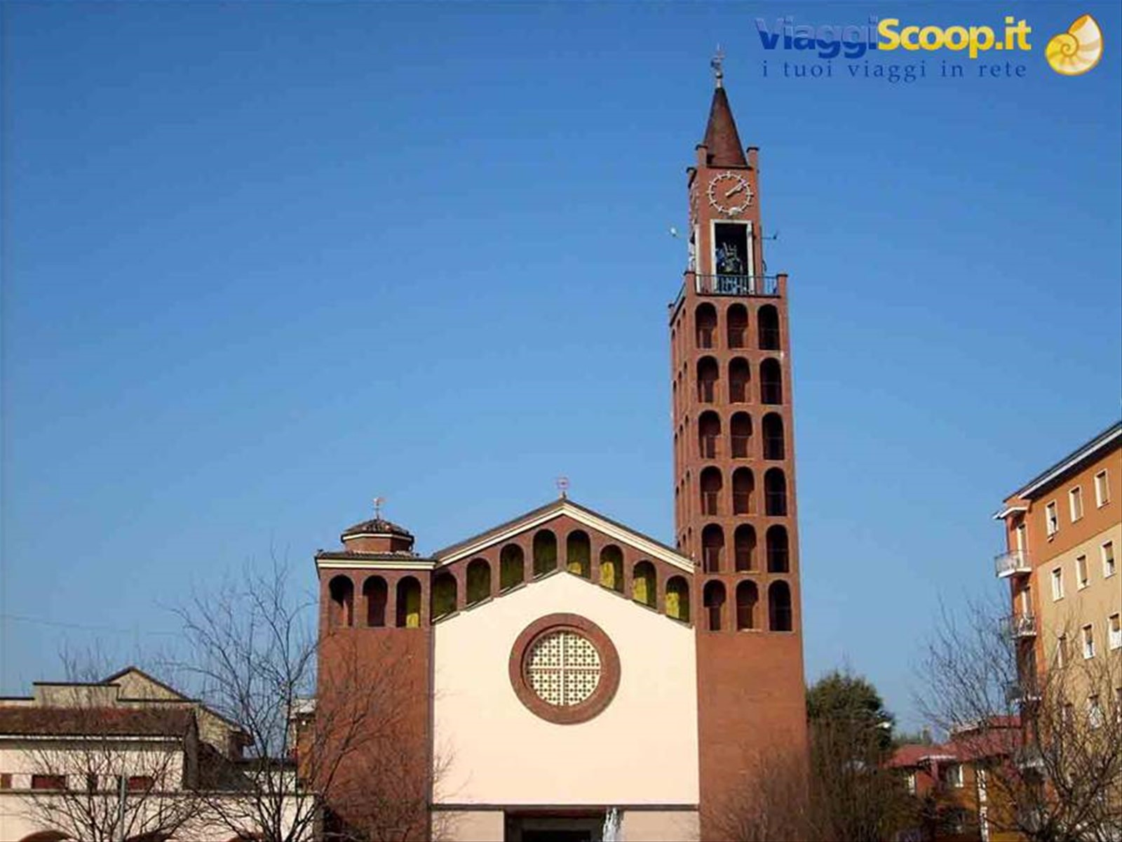 La chiesa parrocchiale della frazione Buon Gesù