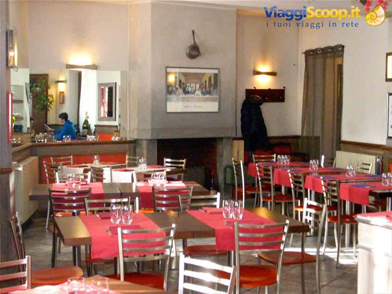 Nella sala del Ristorante Pizzeria Il Bivio
