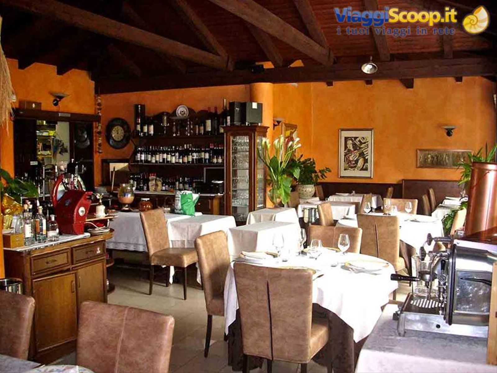 Nella sala dell'Hotel Ristorante Giardinetto