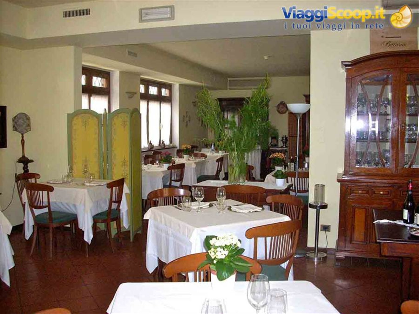 Nella sala dell'Albergo Ristorante Selvatico