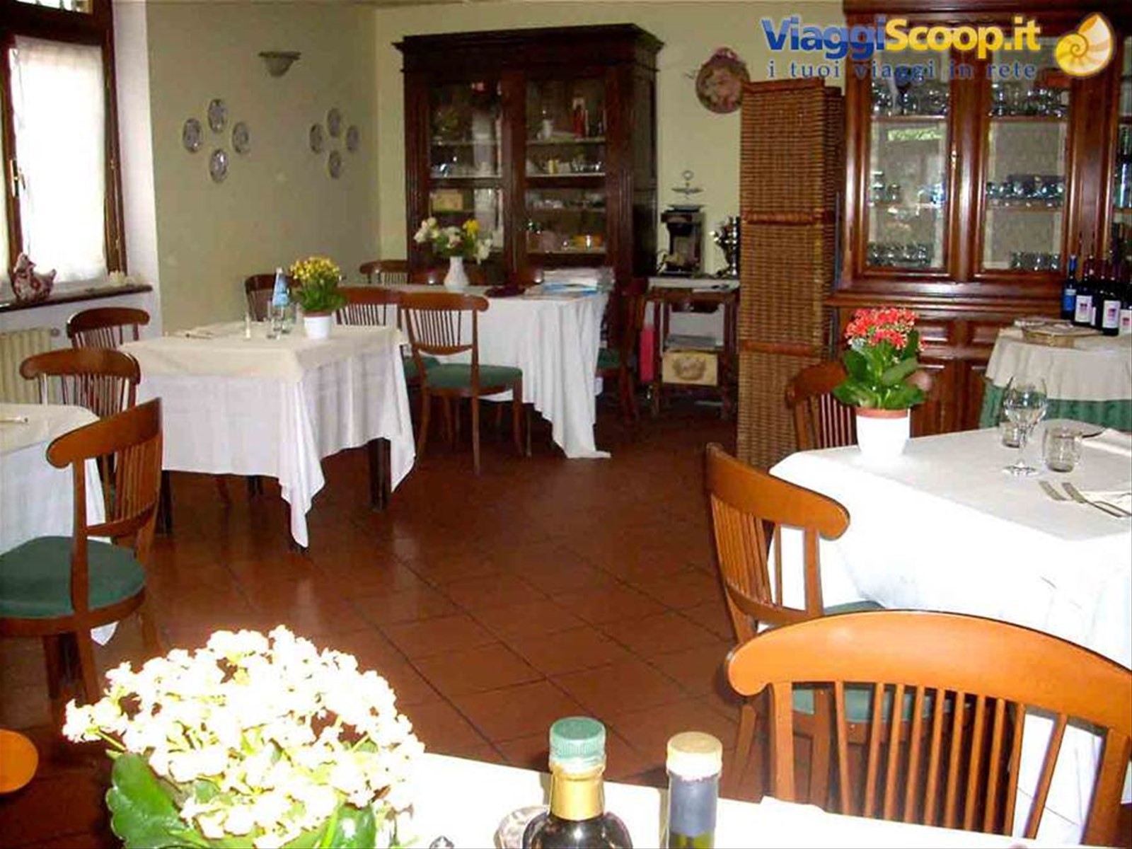 Nella sala dell'Albergo Ristorante Selvatico