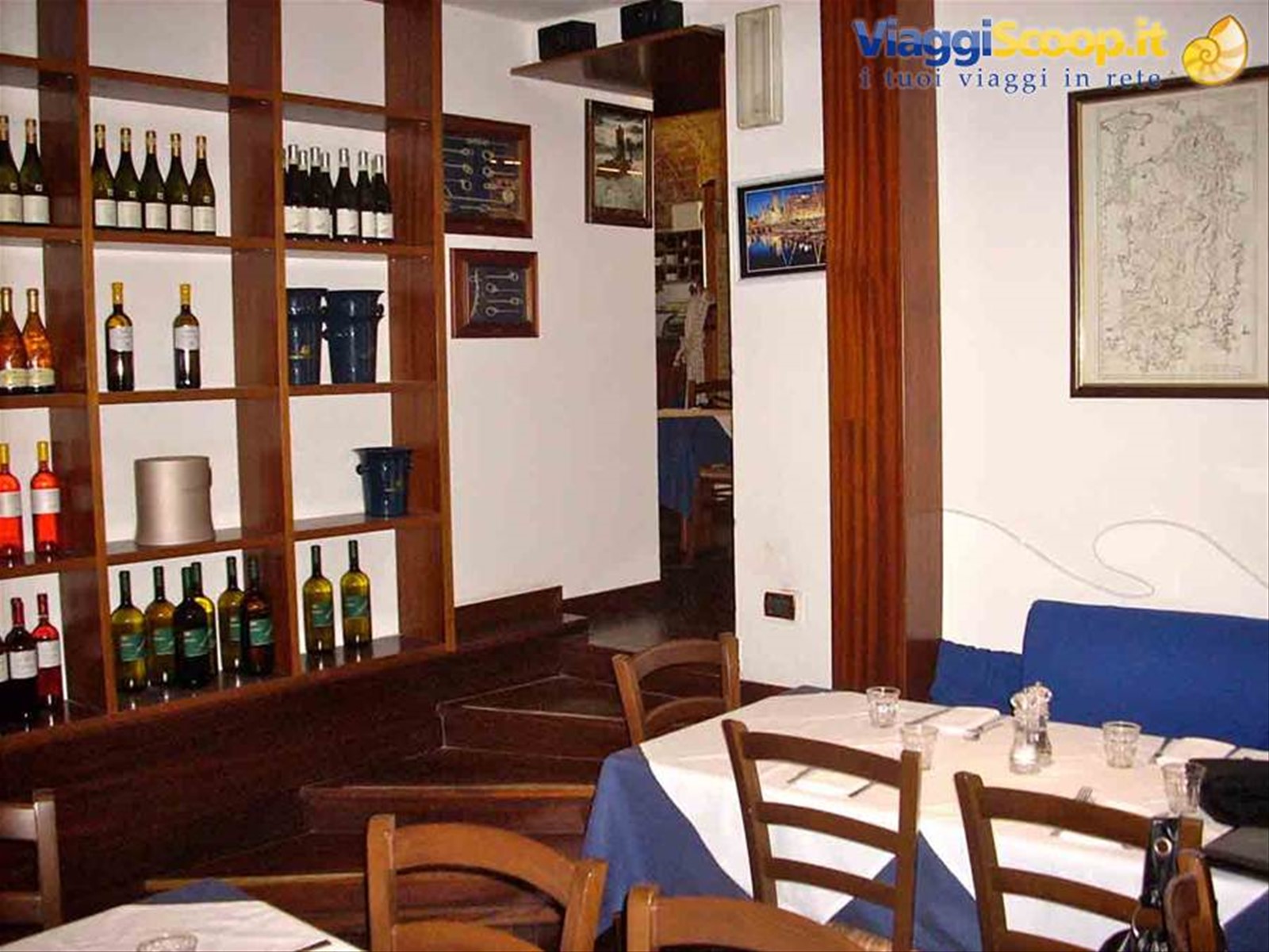 Nelle sale del Ristorante Il Paguro