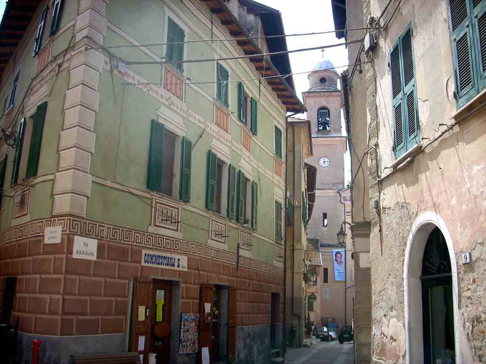 Nel centro storico di Sassello