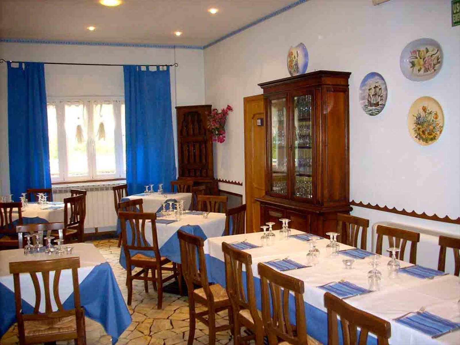 Nella sala del Ristorante La Girotta