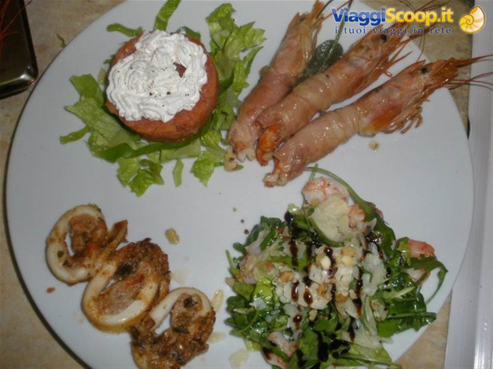 Un antipasto di pesce del Ristorante La Girotta