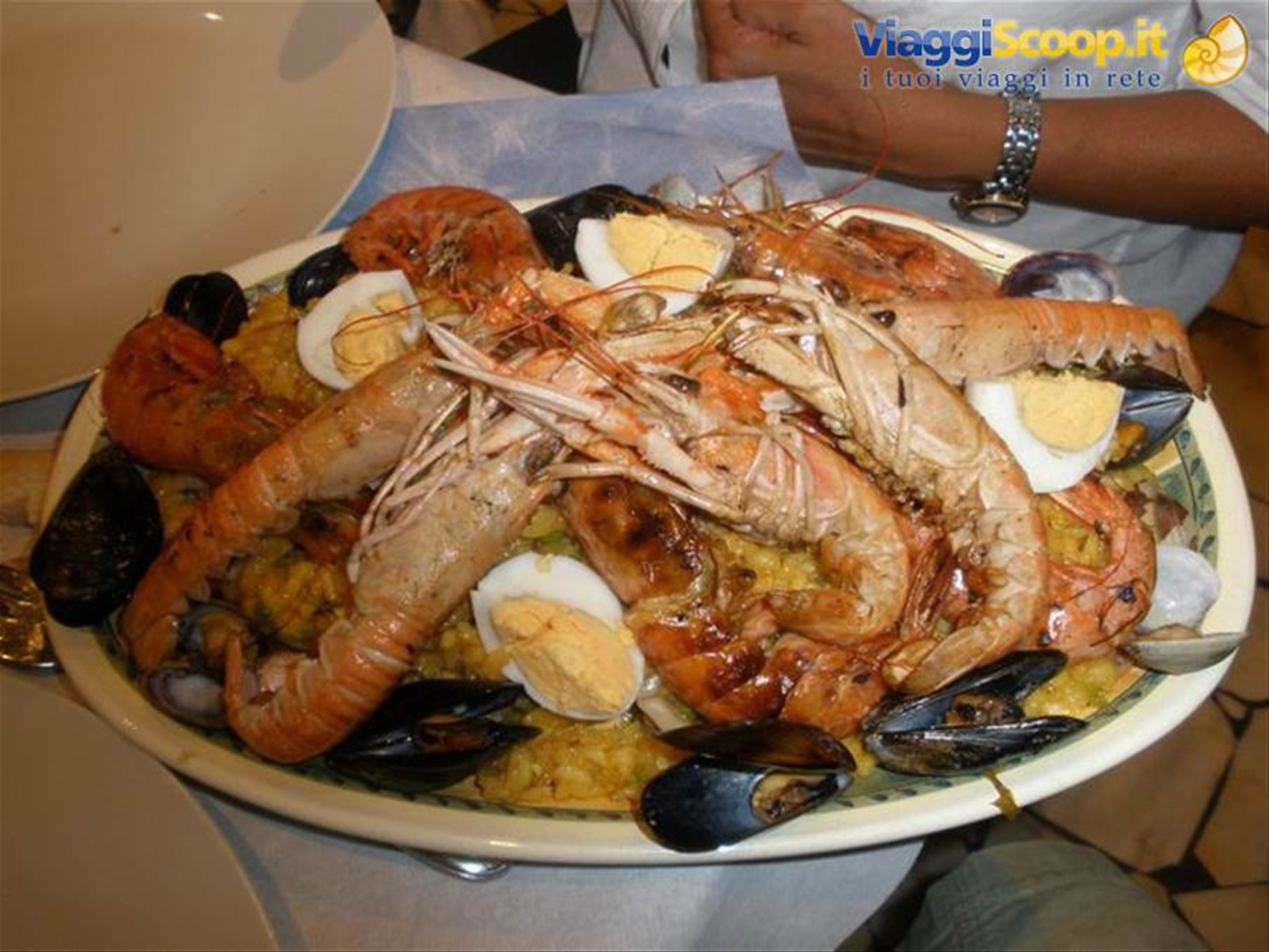 La paella del Ristorante La Girotta