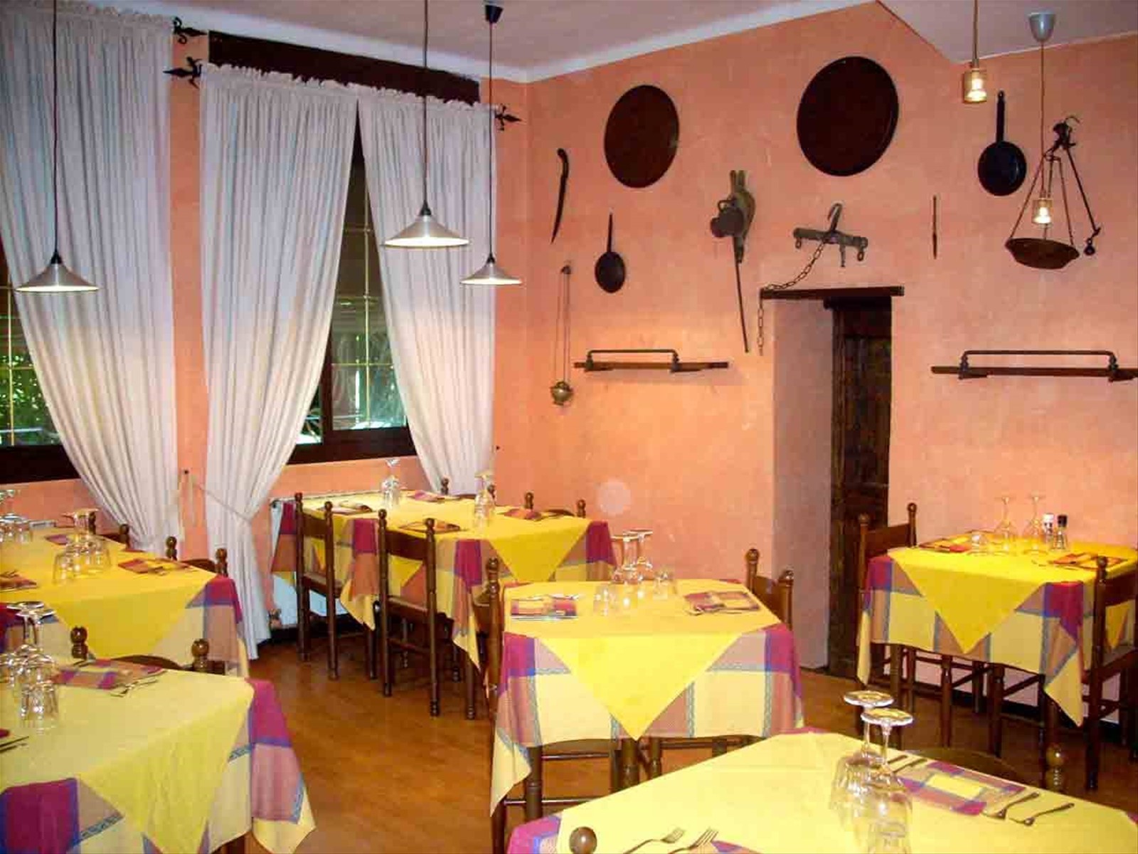 Nella sala del Ristorante U Rundò