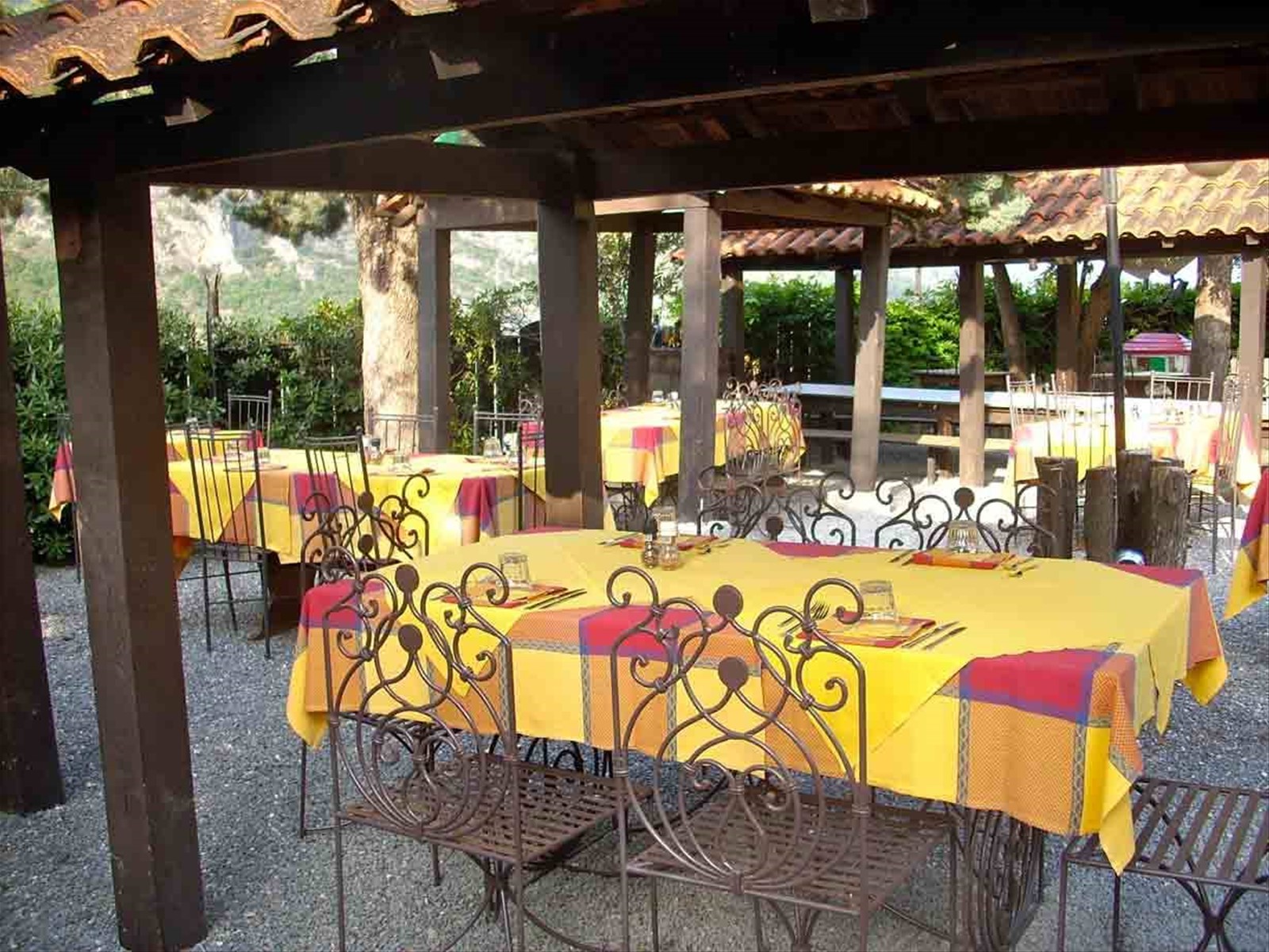 Nel giardino del Ristorante U Rundò