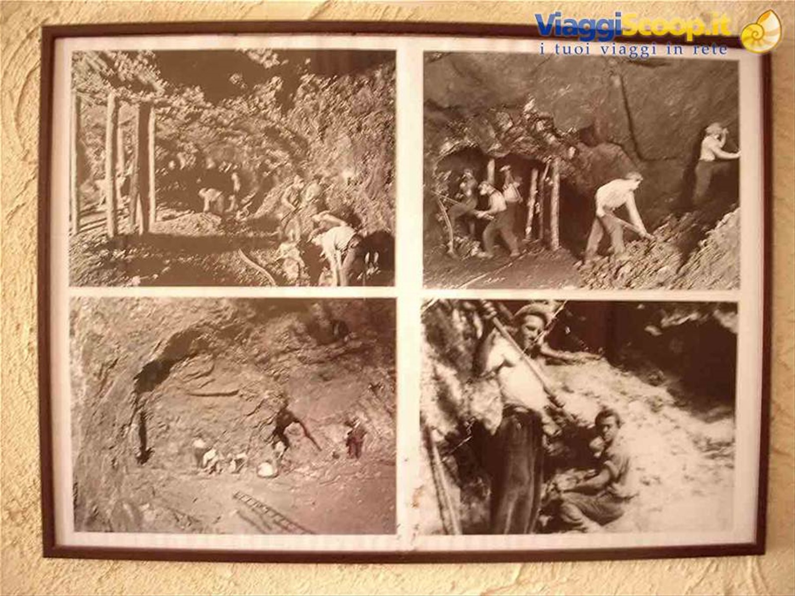 Foto d'epoca della miniera di Ne