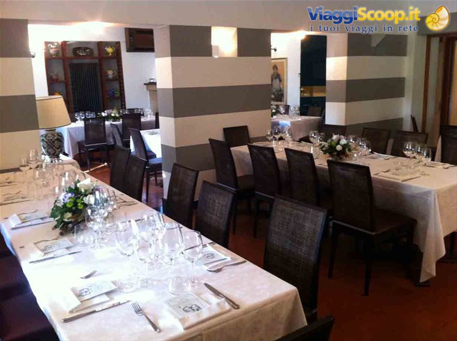 Nella sala del Ristorante San Giovanni