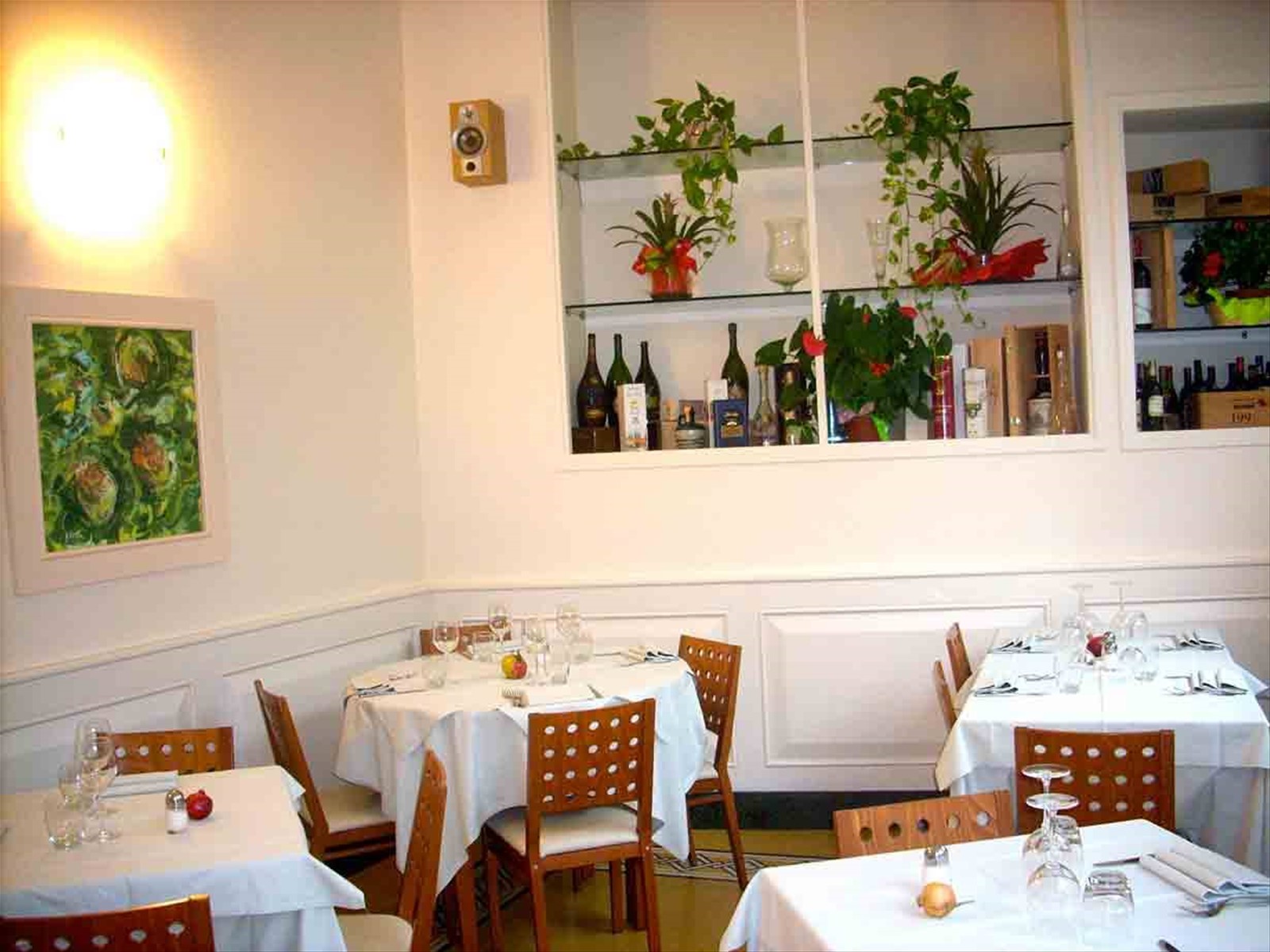 Nella sala del Ristorante Il Melograno
