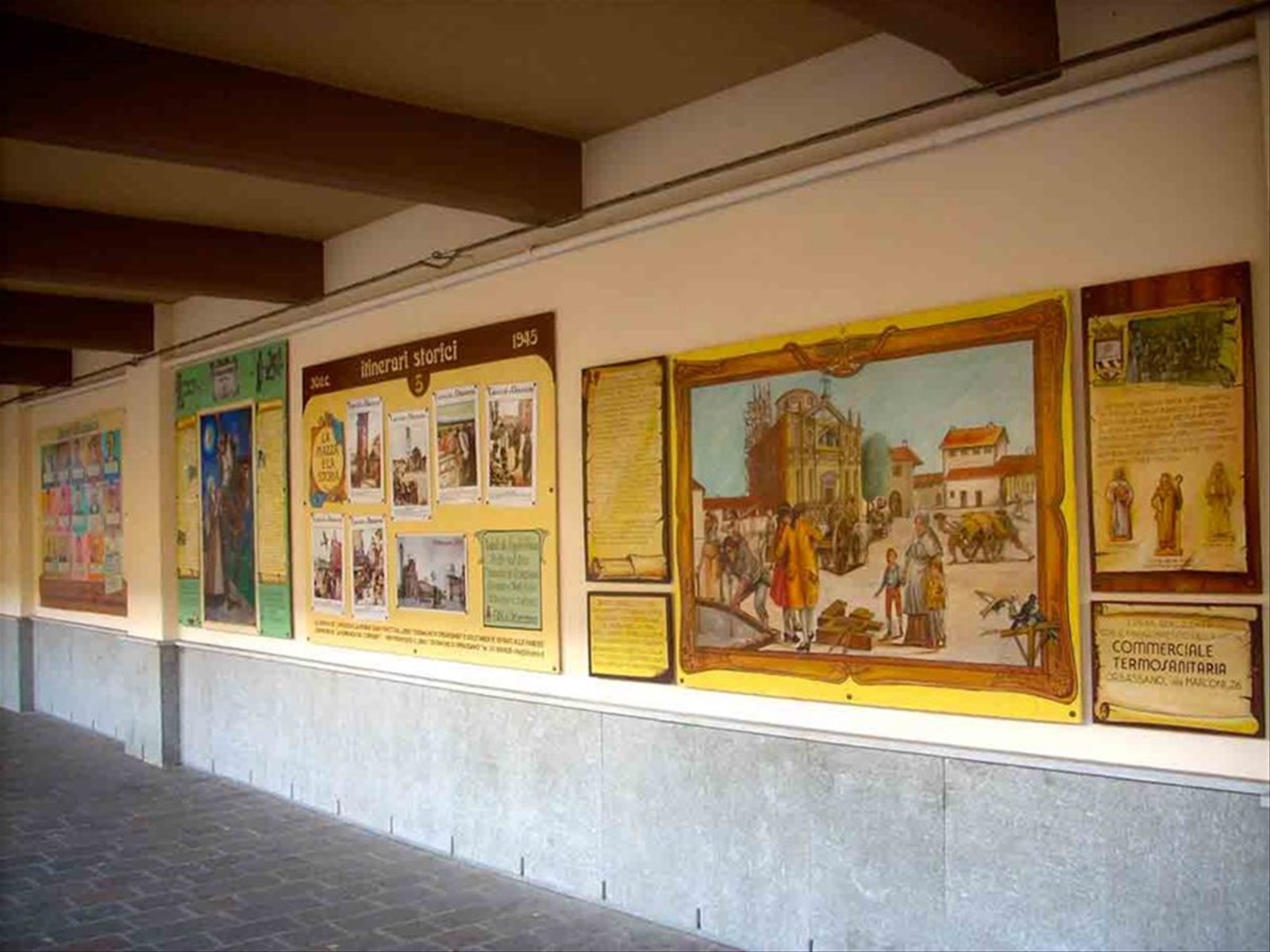 Itinerari storici dipinti in centro