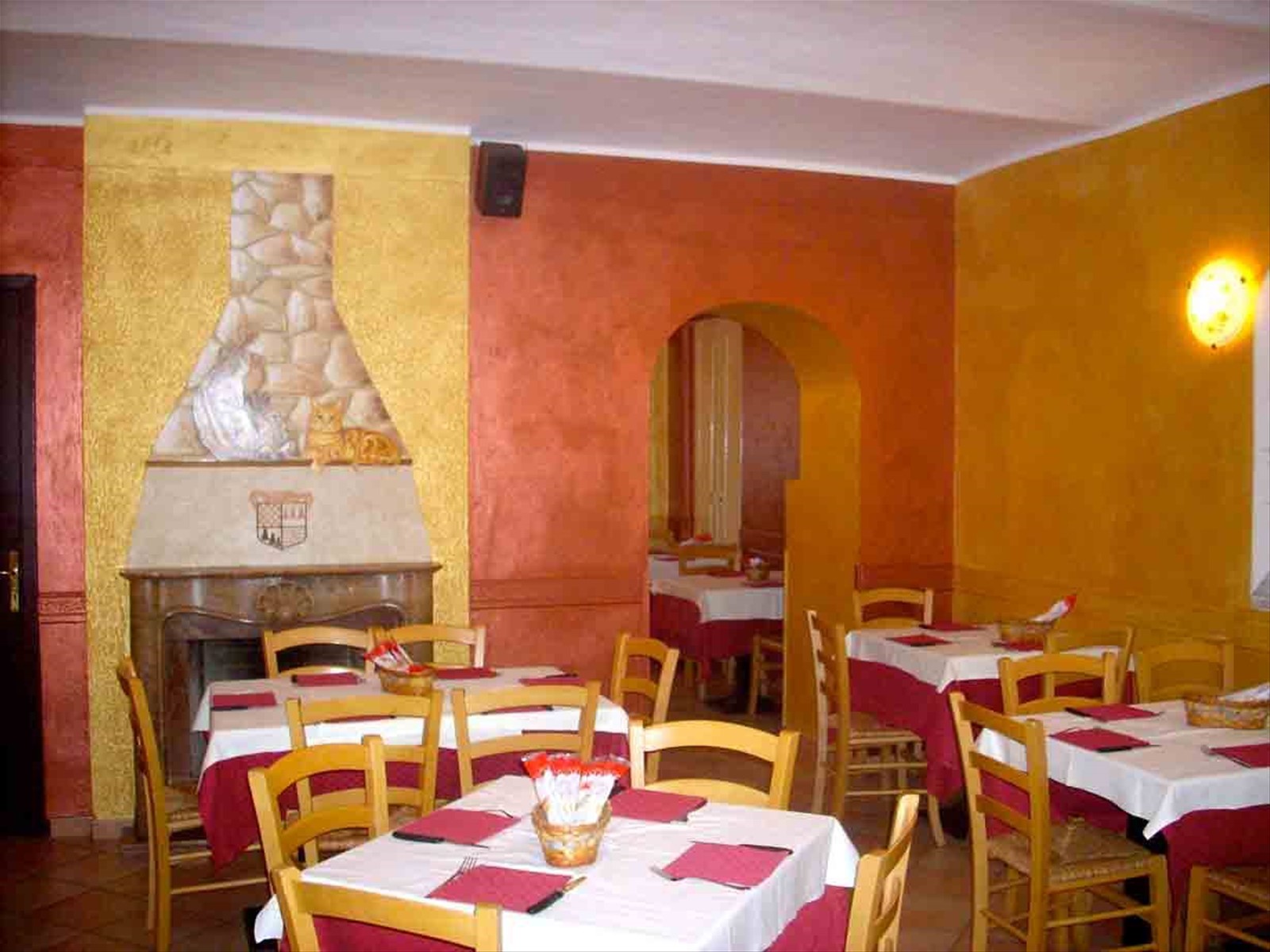 Nelle sale del Ristorante I Tre Gat