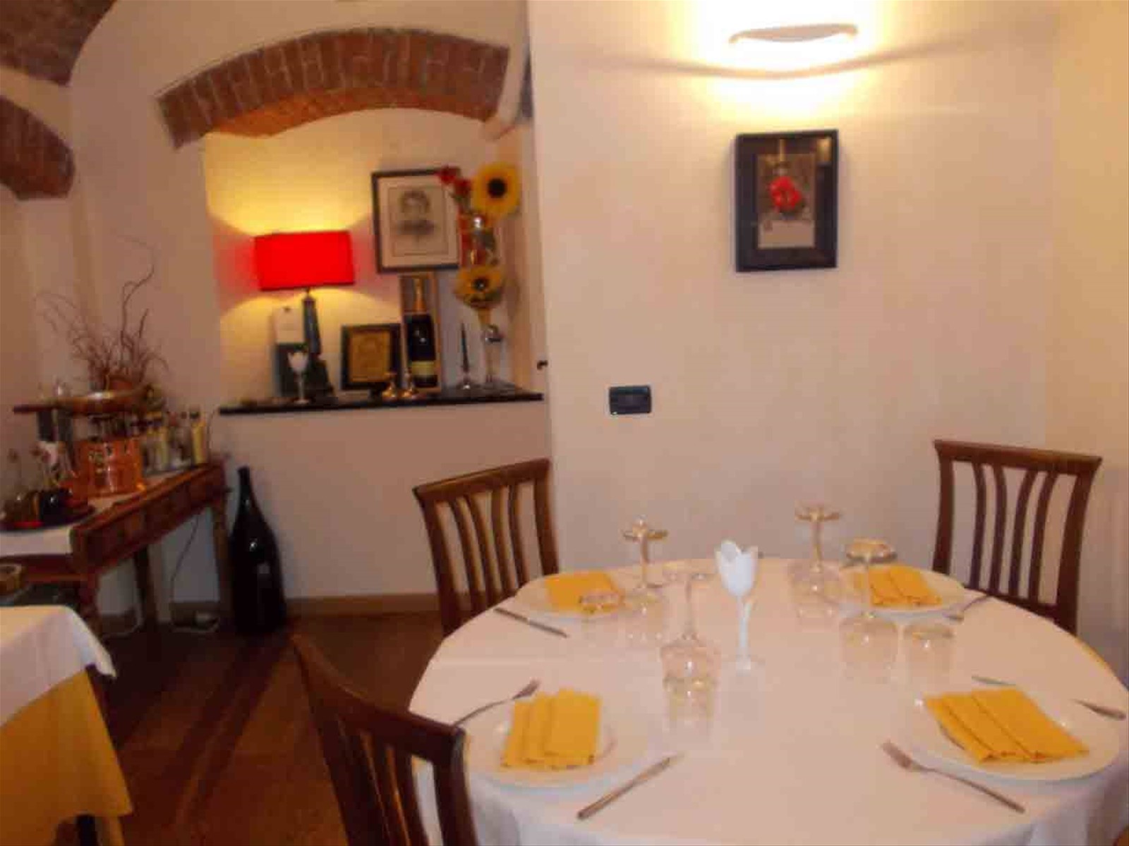 A tavola presso il Ristorante I Capitelli