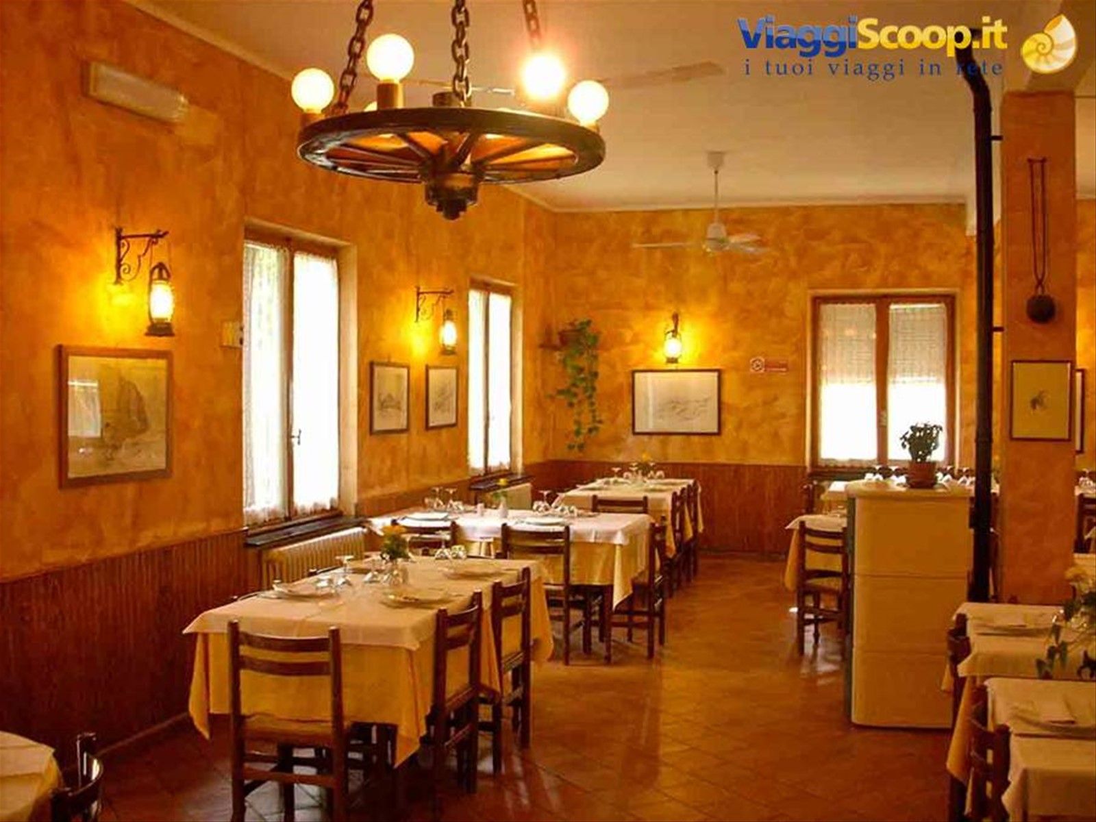 La sala del Ristorante da Marietto